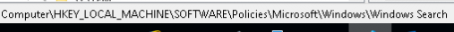 Outlook Search Registry Key