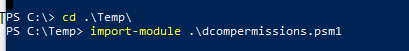 Import Module Screenshot